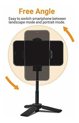 Mini Tripode Mesa Bolsillo Abrazadera Para Telefono 1 4 