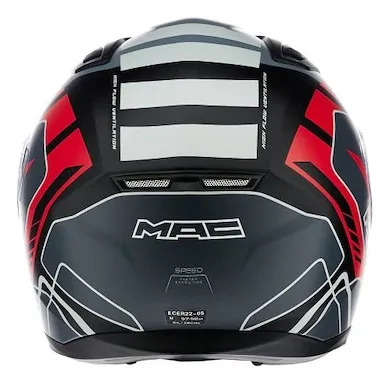 Casco Moto Integral Mac Speed Fleet Visor Simple Ciclofox
