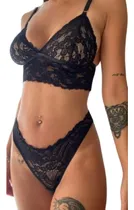Comprar Conjunto Bralette De Encaje Con Vedetina Colaless Lenceria