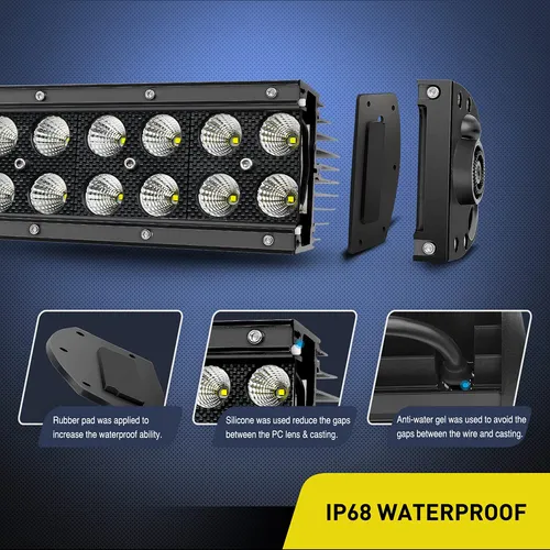 Nilight - Juego De Barra Led Para Inundacion De Punto Curvo