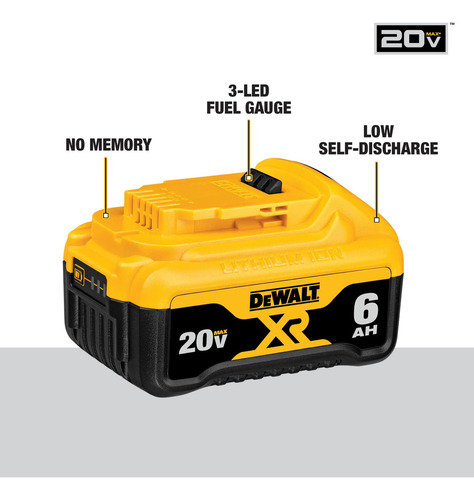 Bateria Dewalt Dcb206 20v Max Xr Litio 6.0 Ah New Look Dcb20