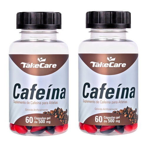 Cafeína - 2x 60 Cápsulas - Take Care