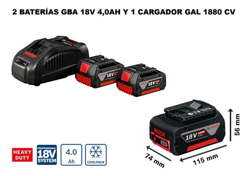 Kit Combo 5 Multiherramientas 18v Bosch +2 Baterías+cargador