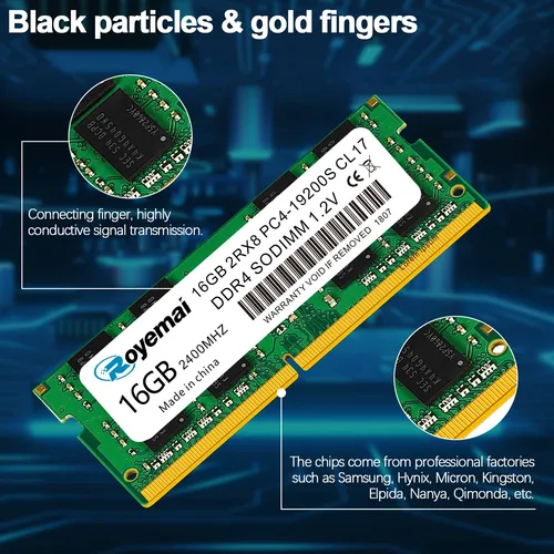 Memoria16gb Sodimm, Ddr4-2400mhz Pc4-19200 Cl17 2rx8 1.2v