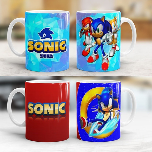Imagen 2 de 7 de Tazas De Sonic Niño