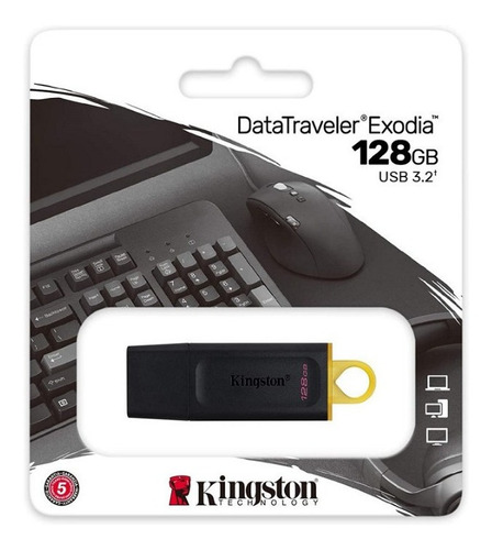 Pendrive Kingston 128gb Data Traveler Exodia Oficina Fisica