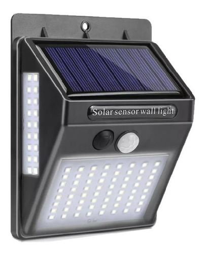 Lampara Exterior De Pared Luz Solar, Con Detector Movimiento