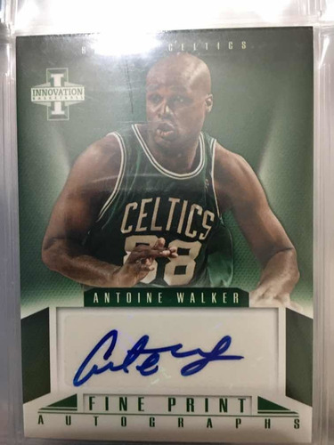 Autógrafo Nba Basketball Antoine Walker Boston Celtics Panin (Usado)