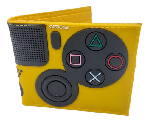 Billetera Joystick Playstation 5 Amarillo