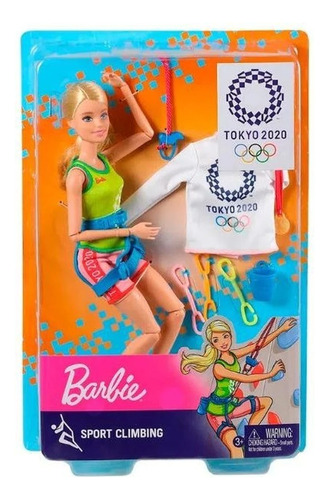 Boneca Barbie Loira Articulada Olimpiadas