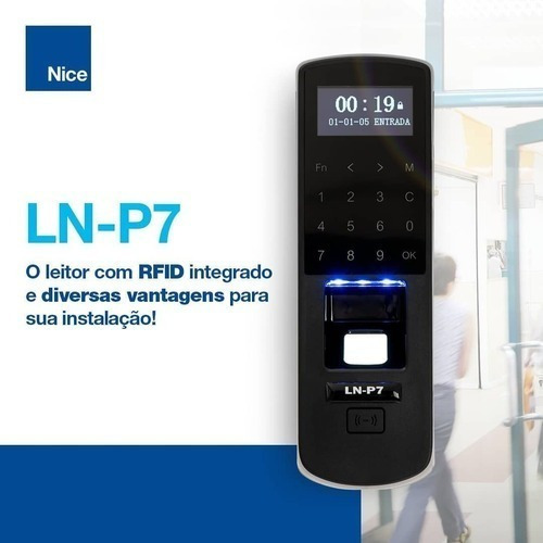 Leitor Biométrico Controlador Digital De Acesso Linear Ln-p7