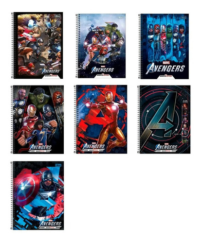 Cuadernola Tapa Dura Vengadores Marvel 80 Hojas C/ Stickers
