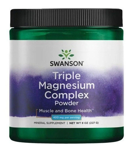 Swanson I Complejo Triple Magnesio I 400mg I 8oz I 167 Serv