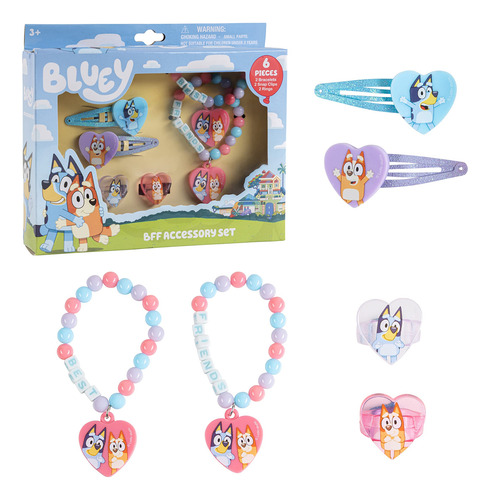 Juego De Joyero De Juguete Luv Her Bluey Girls Bff Con 2 Ani