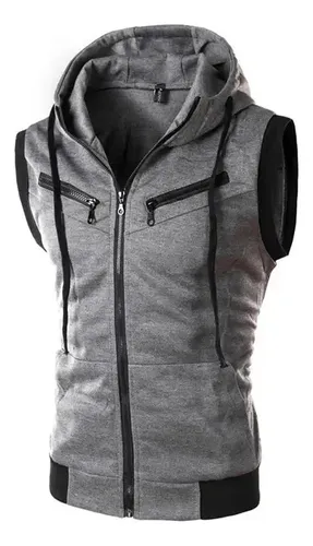 MLB 5045535861 Colete Masculino Casual Com Capuz E Sem Mangas JM