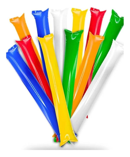 Colores Aplaudidores Inflabes Sin Impresión 30 Pares/60pcs Azul
