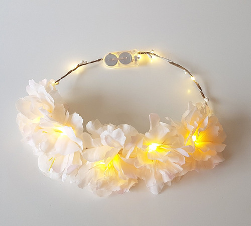 Vinchas De Flores Led Cotillon