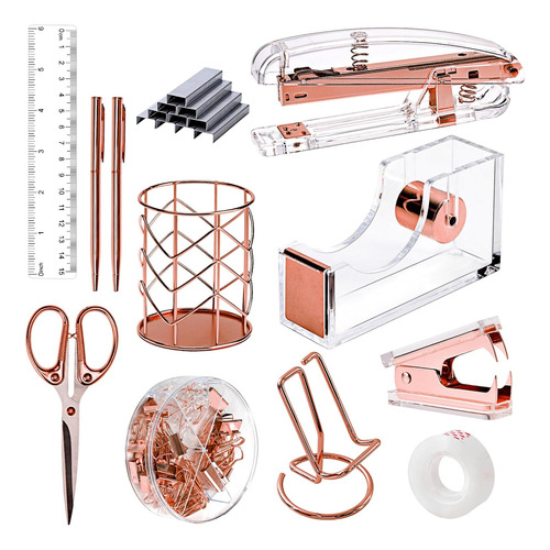 Rose Gold Desk Accessories, Office Supplies And Accesso...