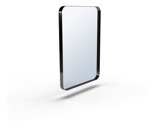 Espelho Retangular Decorativo Com Moldura Metal 110x50 