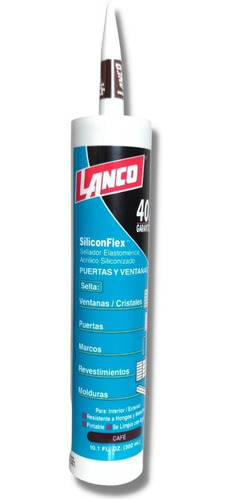 Silicona Sellador Acrilico Siliconflex Lanco 300ml