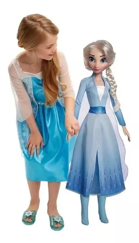 Boneca Articulada - Mini My Size - Disney - Frozen 2 - Elsa - Novabrink