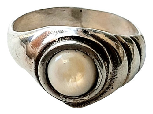 Anillo Plata 925 Ópalo Blanco Anpl202 Italy Lucio Di