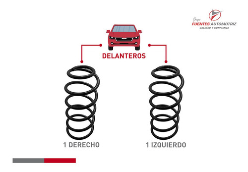 Jgo 2 Resorte Susp Amortiguador Delant Pil Cop Jetta A4 2000