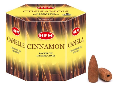 Cono Hem Reflujo Fragancia Canela En Caja X 40 Unidades  115g