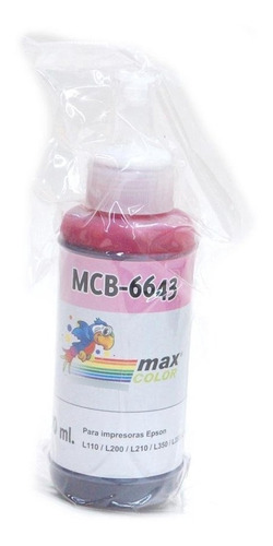 Botella Tinta Maxcolor Compatible Epson Ecotank L380 100ml