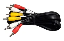 Comprar Cable 3 Plug A 3 Plug Rca Audio Y Video Kapton 3.6 M Ca-2304