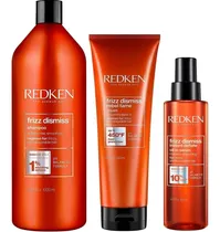 Comprar Shampoo Frizz Dismiss 1000ml Anti Frizz+crema+sérum Redken