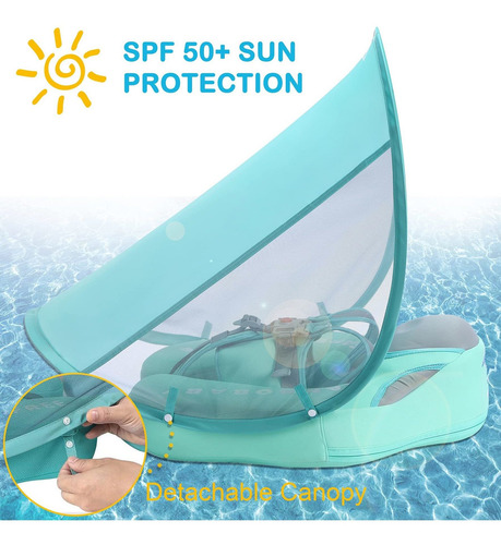 Flotador Bebe Con Toldo Upf 50 Y Sin Volteo