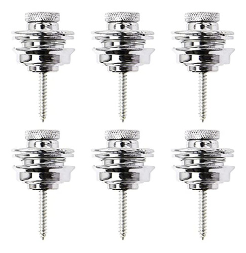 6pcs Yootones Correa De Guitarra Cerraduras Cabeza Plana Y R