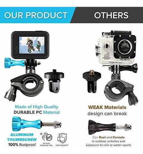Kit Montaje Para Camara Gopro Hero Negro Plateado Akaso