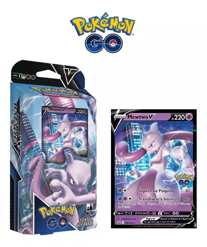 Deck De Cartas Pokémon Go Mewtwo V Baralho Batalha V Copag !