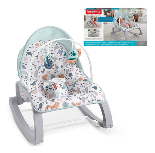 Imagen 2 de 9 de Silla Mecedora Plegable Fisher Price Para Bebés - Niños