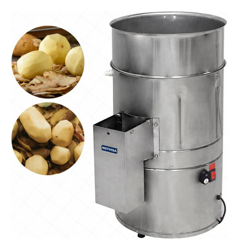 Descascador De Batata Em Inox 6 Kg Db6 Metvisa 220v