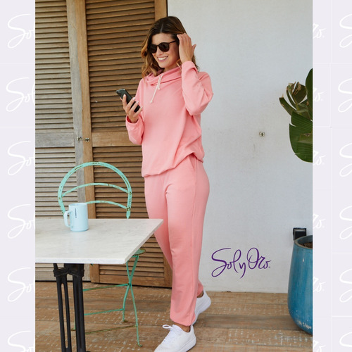 Pijama Buzo Manga Larga Cuello Y Babucha Sol Y Oro 70103sy