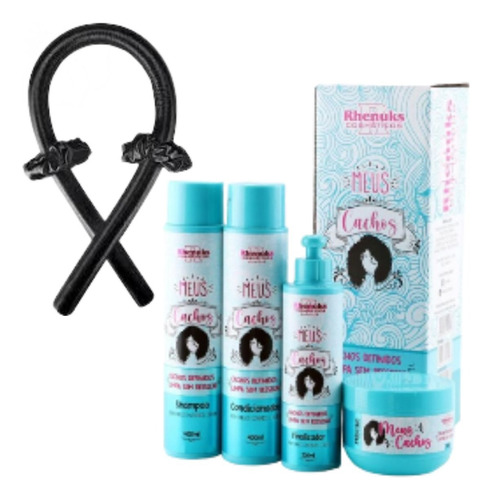 Kit Capilar Meus Cachos + Modelador De Cachos Em Cetim