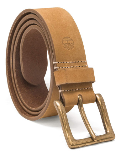 Timberland Hombre 38mm Icon Nubuck Boot Leather Belt, Trigo,