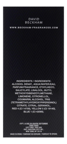 Perfume David Beckham Classic Eau De Toilette 100ml Para Hom