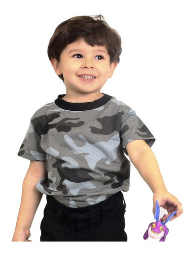 Camiseta Infantil Camuflada Urbano - Elite Comandos