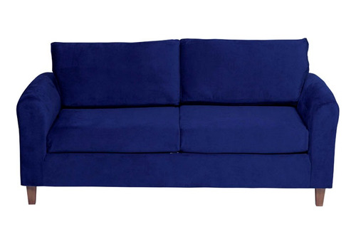 Sofá Tres Puestos Azul