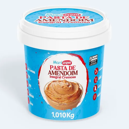 comprar Pasta de Amendoim Integral Manicrem 100% Amendoim - Cremosa 1 Kg