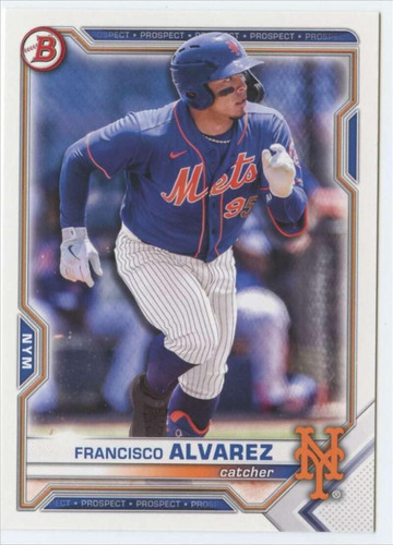 Bowman Draft Bd-112 Francisco Alvarez Rc Rookie New York 202