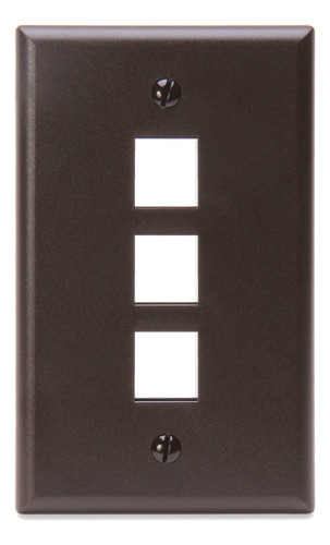 Leviton Quickport Placa Para Pared, 41080-3bp