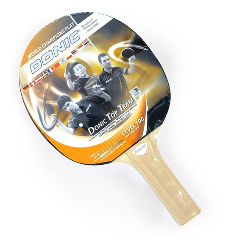 Pack de 2 paletas de ping pong Donic Sensation line madera ST (Recto)