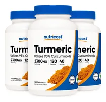 Comprar Cúrcuma Capsulas 95% Curcuminoids Turmeric 2300 mg, 120 cápsulas