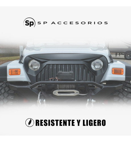 Parrilla Frontal Angry Jeep Wrangler Tj 2004/2006 Negro