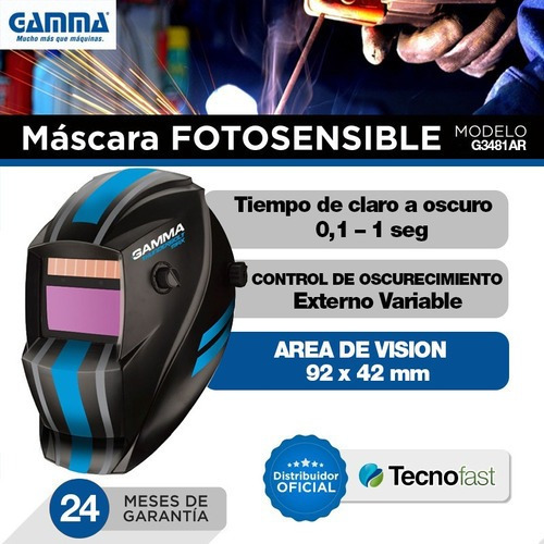 Máscara Fotosensible Soldar Electrónica Automática Gamma Max